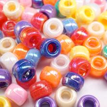 Бусины акрил 6*9мм арт.0020  ассорти (50гр)