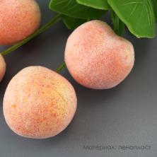 Персики на ветке 13*8см р-р плодов 2,5*3см арт.7717704