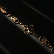 Застежка-зажим для кардиганов 21см арт.R-15 золото