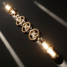 Застежка-зажим для кардиганов 22см арт.R-25 золото