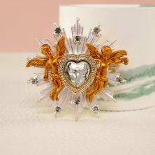 Брошь со стразами 