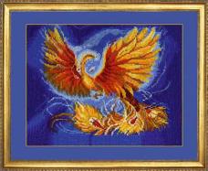 П-22 "Птица счастья" Набор для вышивания мулине "Сделай своими руками" 23*18см
