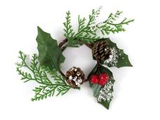 Венок новогодний 6см арт. WDF-01