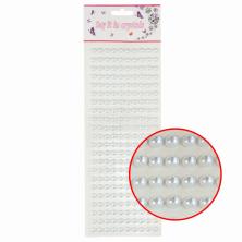 Полубусины клеевые   8мм арт.ФУ-10480 белый (220шт)