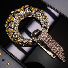 Застежка шубная со стразами арт.ФУ-2334