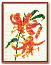 Кроше арт.В-104 "Лилия" Набор для вышивания бисером 20*24см