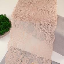 Кружево стрейч 180мм арт.TBY L838 168-серебристый пион