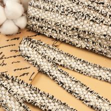 Тесьма в стиле "Шанель" 25мм с люрексом арт.6348/HM16