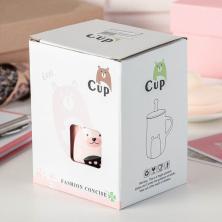 Кружка с крышкой и ложкой 