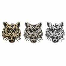 Термоаппликация "Тигр" 66*70мм арт.46130 черный/белый