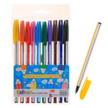 Набор ручек шариковых 10цв. арт.539112