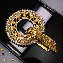 Застежка шубная со стразами арт.ФУ-2347