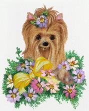 PANNA "Живая картина" JK/ЖК-2006 "Джессика" Набор для вышивания мулине и лентами 22*27см