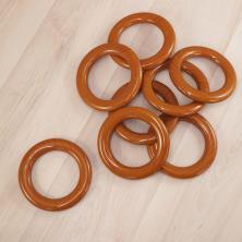 Люверсы для штор пластик 75/50мм арт.LW-075 коричневый