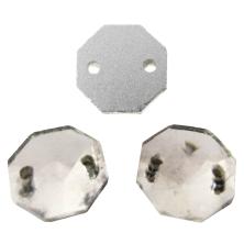 Камни пришивные стекло "Многогранник" 10мм арт.632 Crystal