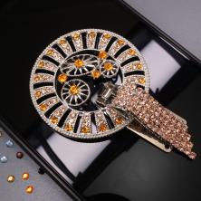 Застежка шубная со стразами арт.ФУ-2346