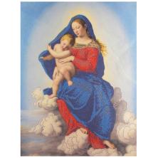 Рисунок на ткани бисером Конек "Мадонна с младенцем" 29*39см арт.8465