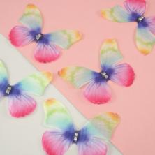 Бабочки шифоновые 60*45мм 2D арт.SF-4485 микс-19