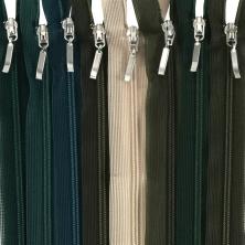 Молния спираль  Т.3  20см разъемная ассорти