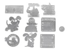 Магнит зеркальный "Юмор" ассорти