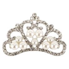 Кабошон металл "Корона" 48*30мм арт.SF-2491 серебро