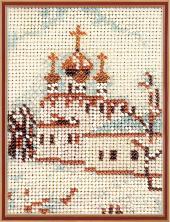 Набор для вышивания бисером "Кроше" "Москва. Смоленский собор" 10*14см арт.В-47