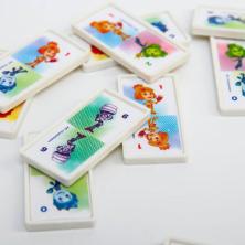 Игра настольная "Домино. Фиксики" 18*5,3*2см арт.6961139 (28 деталей)