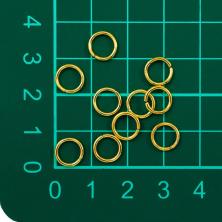Кольцо соединительное  6,0*0,9мм арт.MH.111931 золото (180шт)