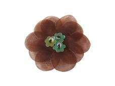 Цветок  38мм арт.SF-0359 коричневый