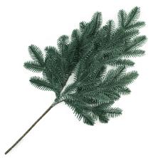 Ветка "Пихта" 45см арт.В-2840 зеленый с белым напылением (3ветки)