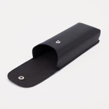 Футляр для очков иск.кожа на кнопке арт.9143546 черный