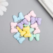 Кабошон фигурка "Бант" пластик 15*22мм арт.9236097 ассорти