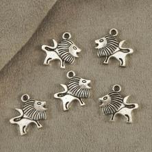 Подвеска "Лев" 16*17мм арт.301-790 серебро