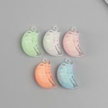 Подвеска акрил светится в темноте "Долька" 32*20*14мм арт.10715288 микс