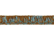 Бахрома  2,0см арт.256 153-т.золотистый/голубой