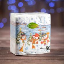 Салфетки бумажные 24*24см 