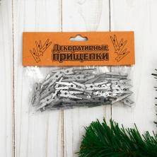 Прищепки 25*4мм арт.4464684 серебро