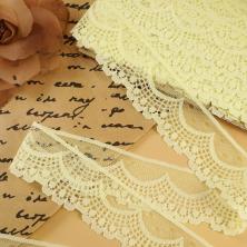 Кружево капрон  36мм арт.S-9/1 кремовый