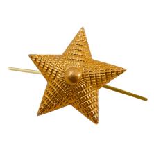 Звездочка ст.офицерского состава 20мм золото (рифленая)
