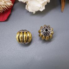 Бусины металл 11,5мм арт.ИВ-505 золото/никель