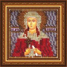 4071 "Св.Мученица Раиса" Рисунок на ткани бисером "Вышивальная мозаика" 6,5*6,5см