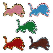 Термоаппликация "Лев" 70*40мм арт.4010/5 ассорти