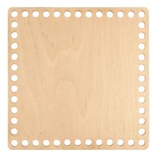 Донце для вязаной сумки дерево "Квадрат" 15*15см арт.451-619