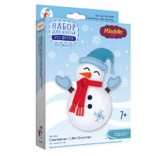 Набор для изготовления игрушки Miadolla "Снеговик" арт.KD-0430 12*15см
