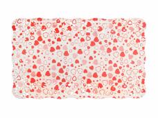 Салфетка ажурная прямоугольная 19*30см арт.190/02 белый/красный (15шт)