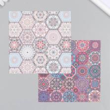 Бумага 15*15см "Марокканские узоры" 160гр/м арт.9776535 (12листов)
