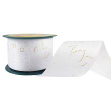 Лента свадебная "Голуби" 80мм арт.226020-01-01-42 белые