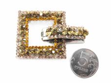 Застежка шубная со стразами арт.ФУ-2349