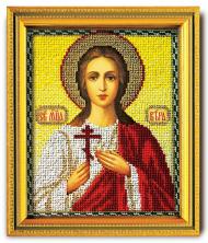 Кроше арт.В-309 "Св.Вера" Набор для вышивания ювелирным бисером 14,5*12см