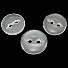Пуговица арт.923 11м 18L на 2 прокола прозрачный